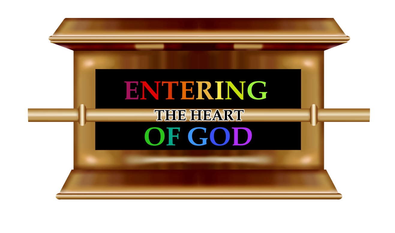 The tabernacle, with the following text on it: "ENTERING THE HEART OF GOD."